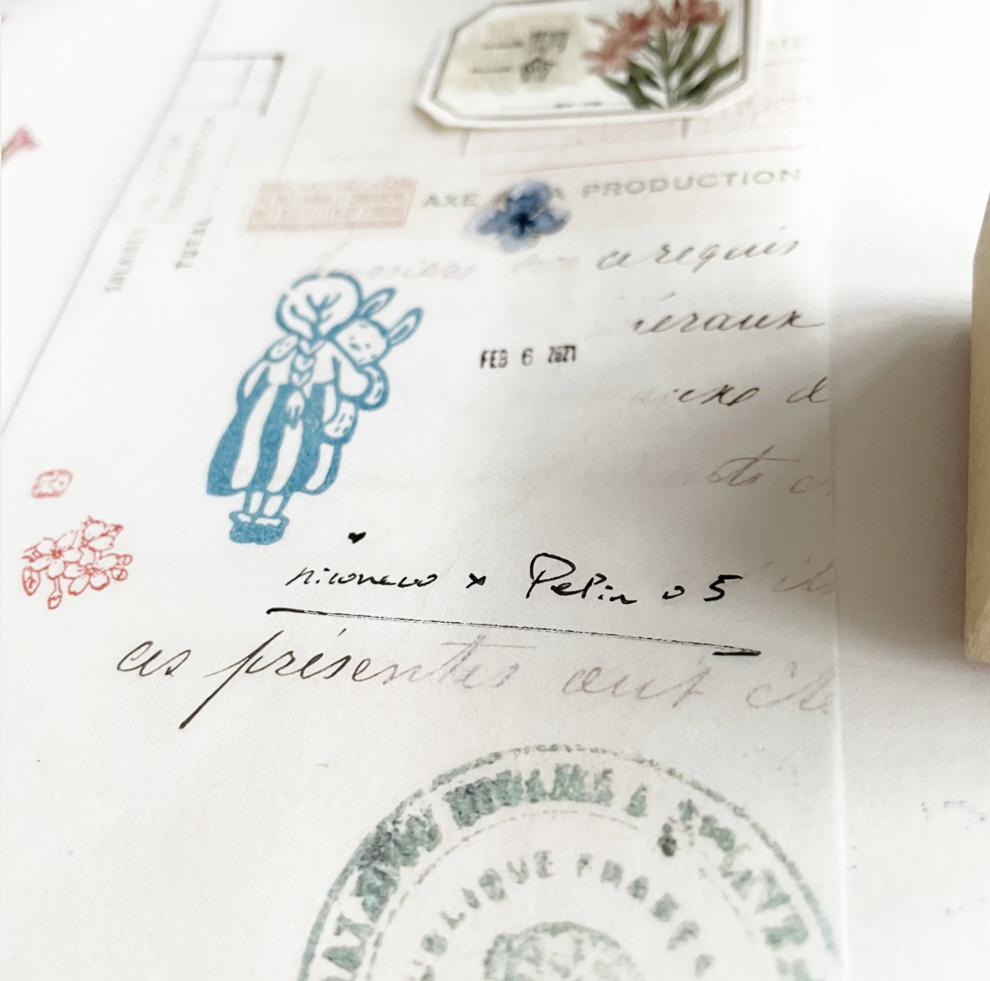 Nico Neco x PEPIN Rubber Stamp: Forever - Smidapaper Ikigai Shop