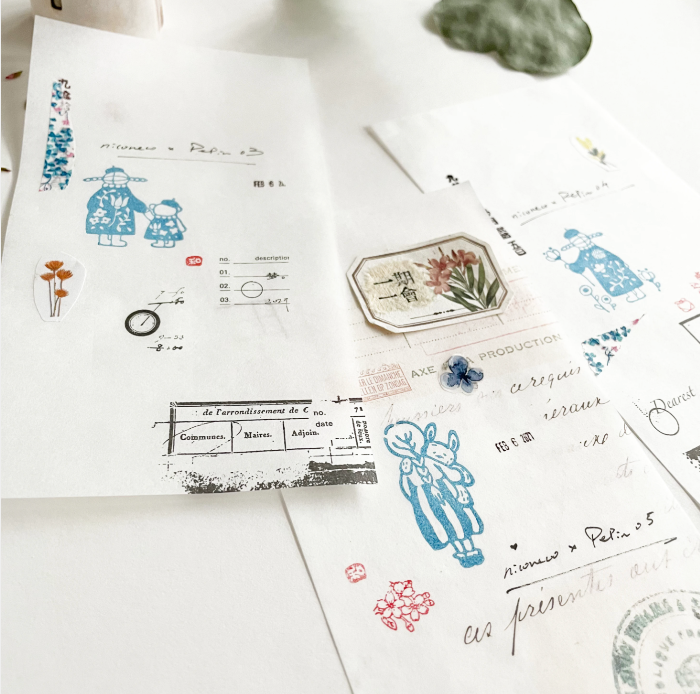 Nico Neco x PEPIN Rubber Stamp: Forever - Smidapaper Ikigai Shop