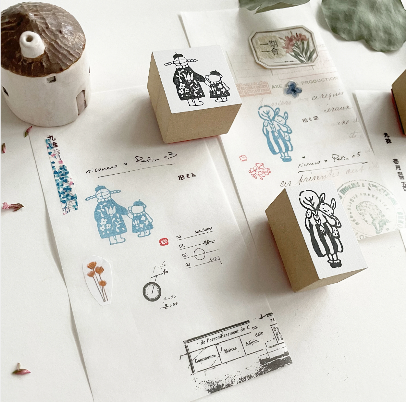 Nico Neco x PEPIN Rubber Stamp: Forever - Smidapaper Ikigai Shop