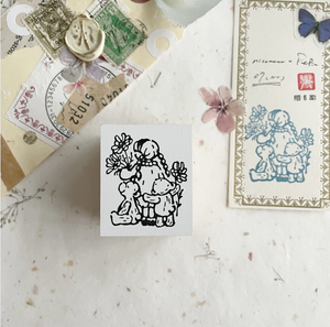 Nico Neco x PEPIN Rubber Stamp: Best Friends - Smidapaper Ikigai Shop