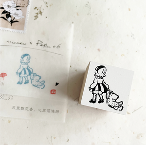 Nico Neco x PEPIN Rubber Stamp: On My Way - Smidapaper Ikigai Shop
