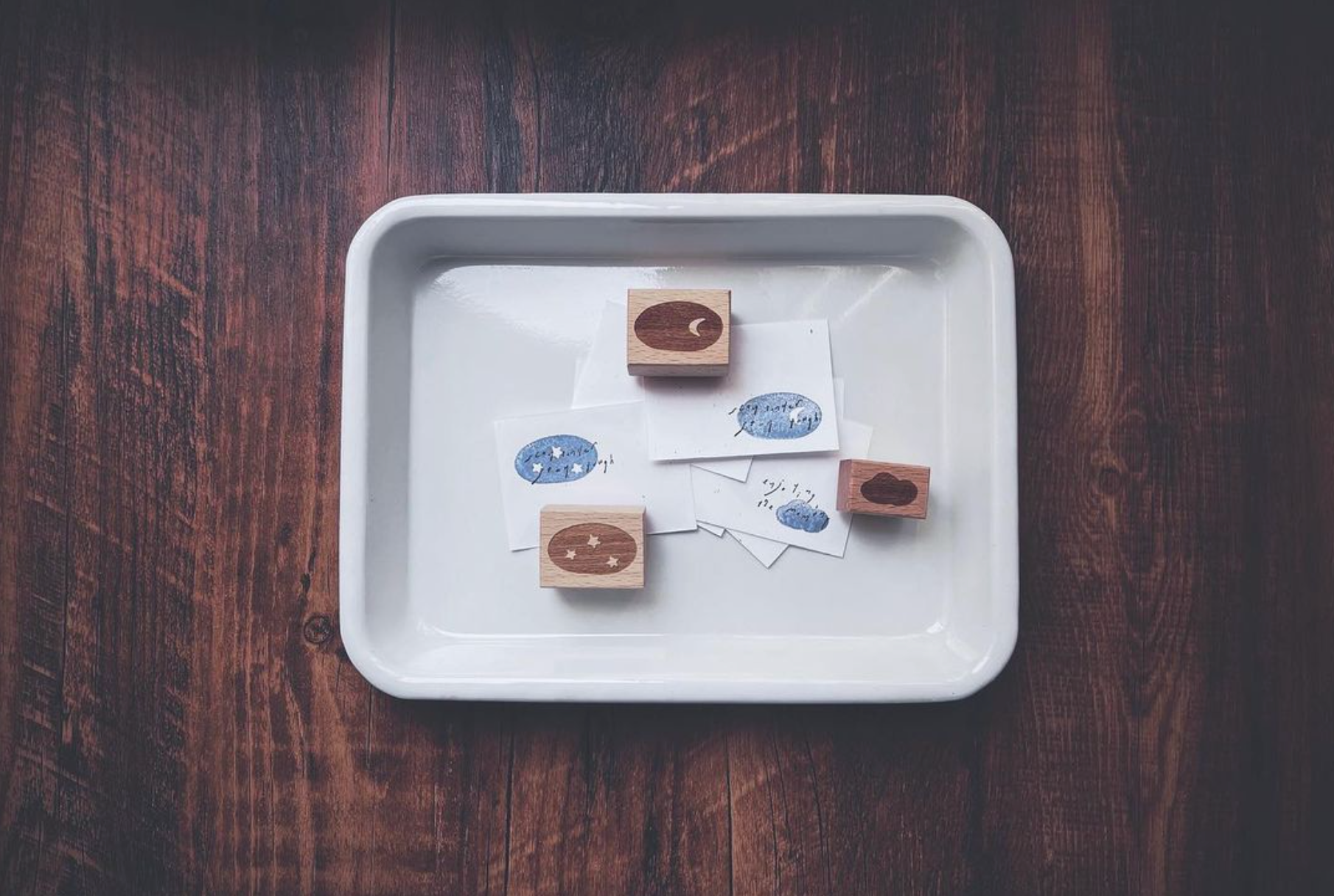 Penny Fei Star, Moon, Cloud Rubber Stamp Set (set of 3) - Smidapaper Ikigai Shop