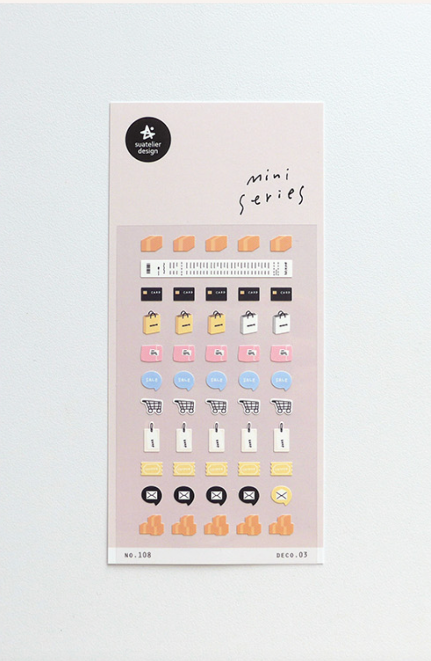 Suatelier Mini Series Stickers- Deco .03 - Smidapaper Ikigai Shop