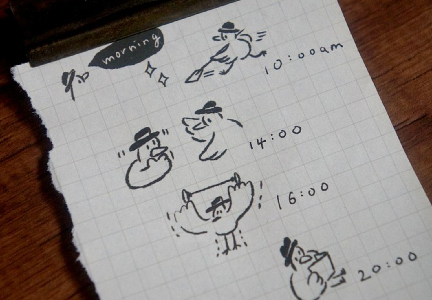 Yamadoro Mr Bird's So Tired Everyday Transfer Stickers - Smidapaper Ikigai Shop