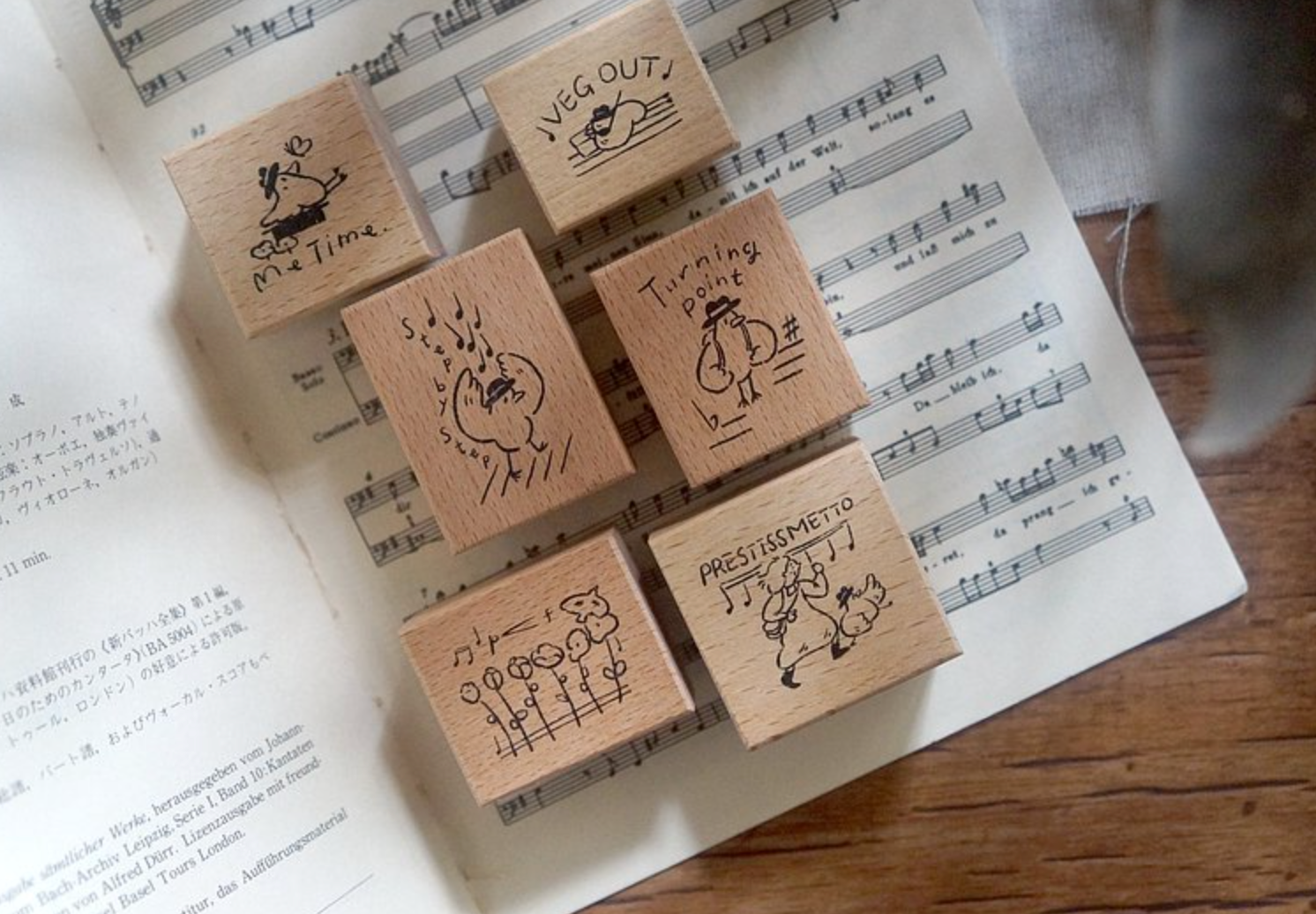 Yamadoro A Song of Life Rubber Stamp Set (Set of 6) - Smidapaper Ikigai Shop