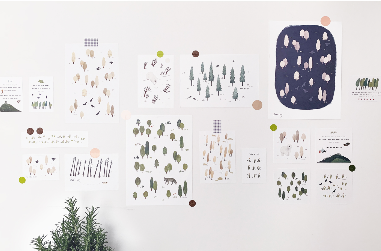 Not Far Away Poster Set - Smidapaper Ikigai Shop
