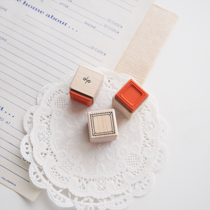 Peho Design: Mini Square Frame Rubber Stamp - Smidapaper Ikigai Shop