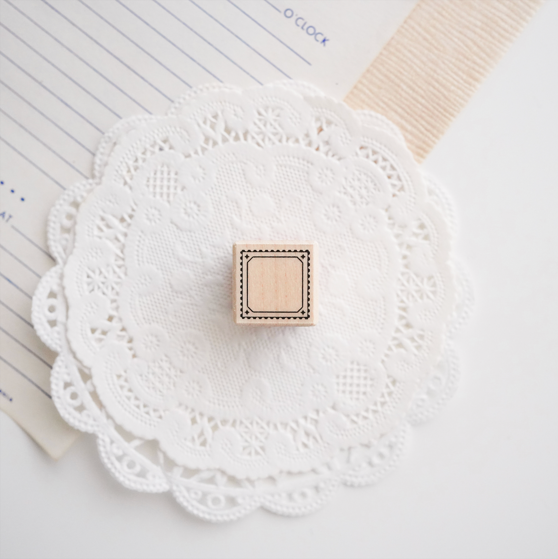 Peho Design: Mini Square Frame Rubber Stamp - Smidapaper Ikigai Shop