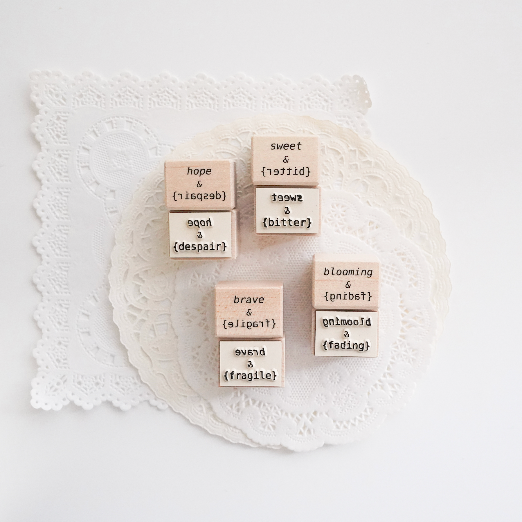 Peho Design: Sweet & Bitter Rubber Stamp - Smidapaper Ikigai Shop
