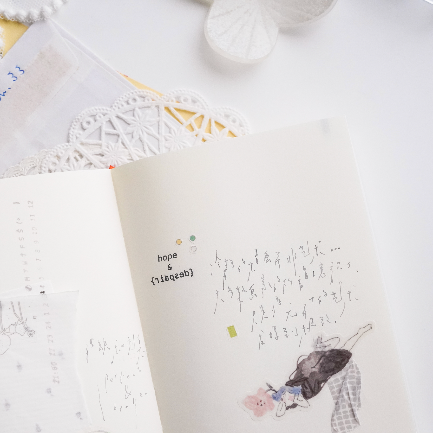 Peho Design: Hope & Despair Rubber Stamp - Smidapaper Ikigai Shop