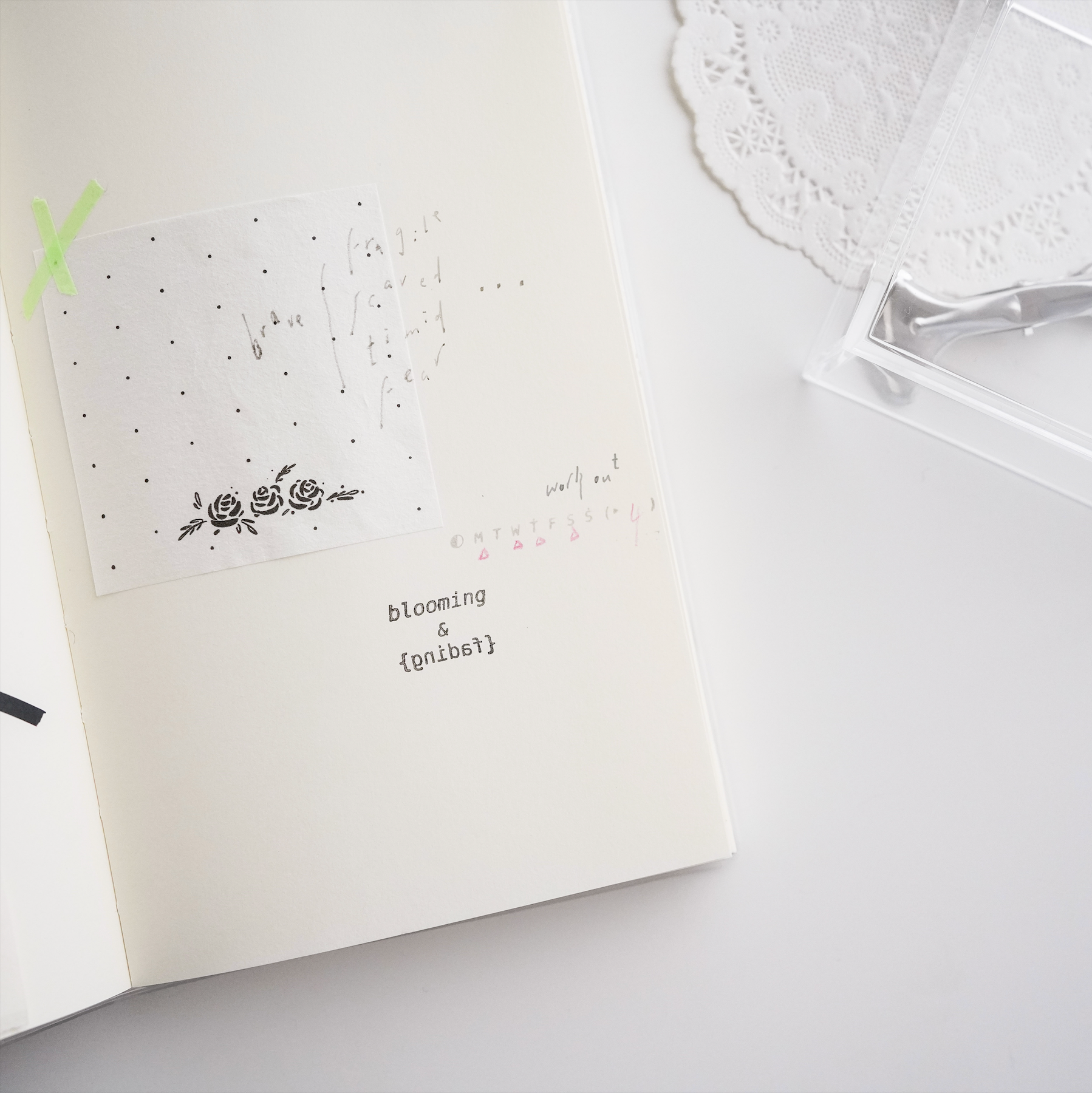 Peho Design: Hope & Despair Rubber Stamp - Smidapaper Ikigai Shop