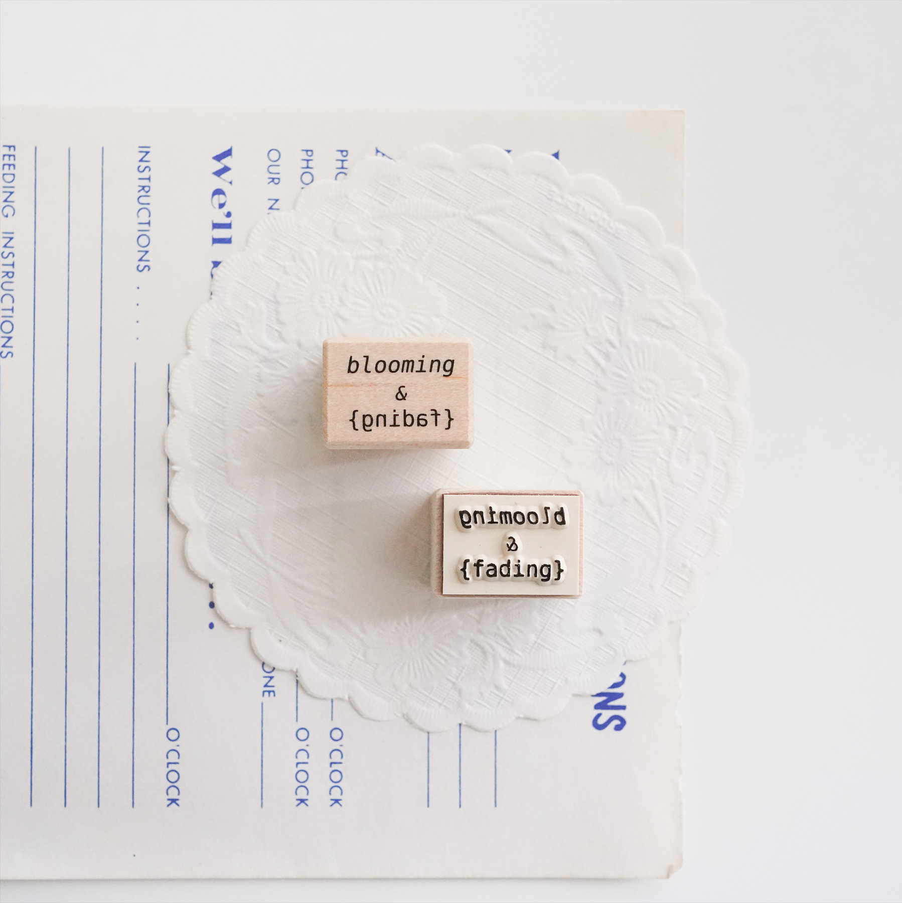 Peho Design: Blooming & Fading Rubber Stamp - Smidapaper Ikigai Shop