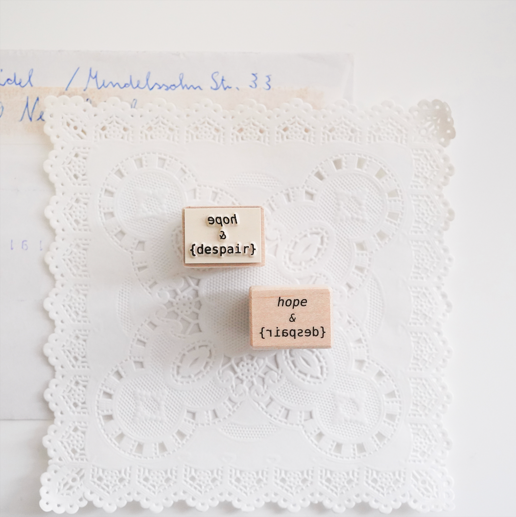 Peho Design: Hope & Despair Rubber Stamp - Smidapaper Ikigai Shop