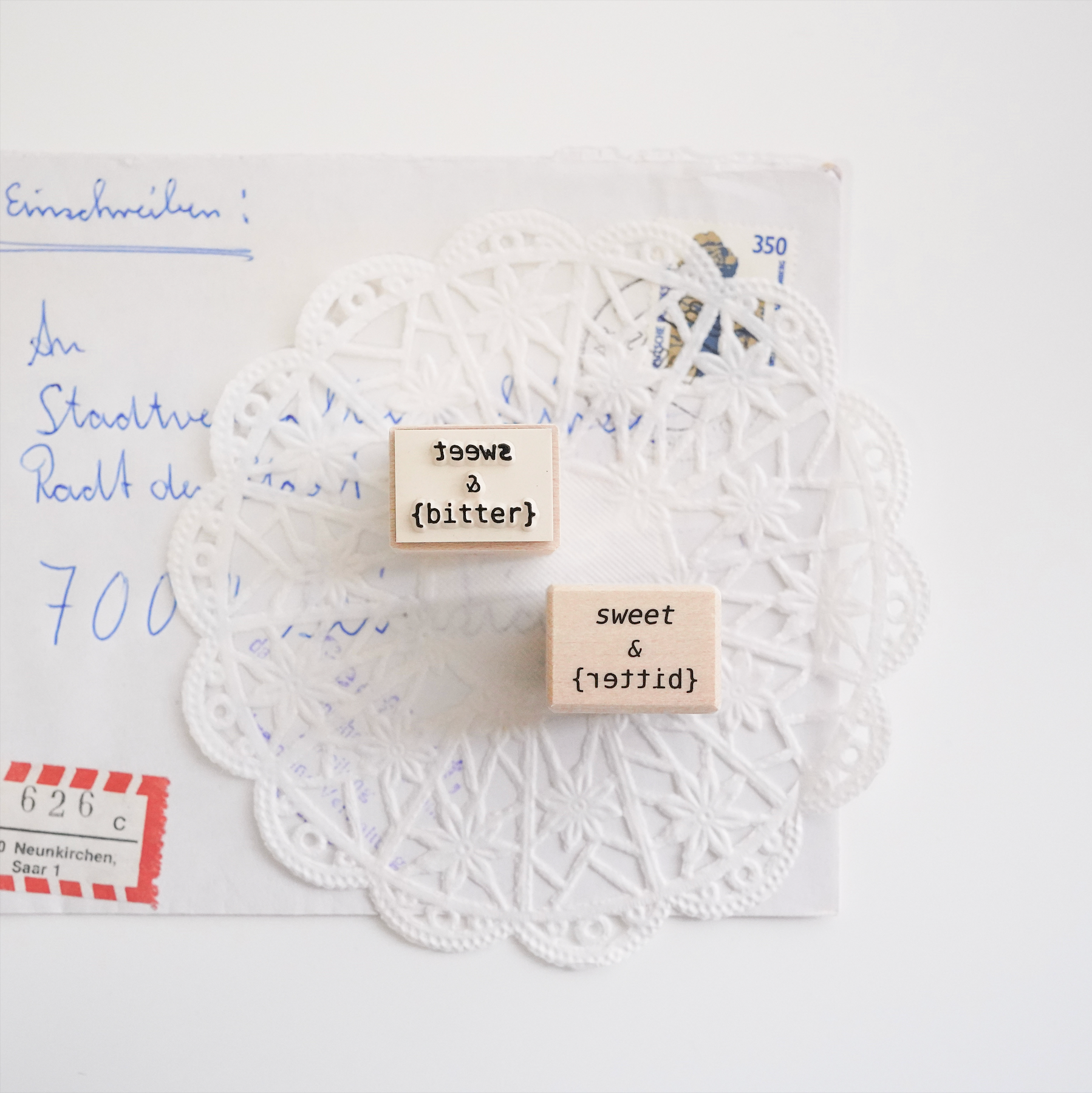 Peho Design: Sweet & Bitter Rubber Stamp - Smidapaper Ikigai Shop