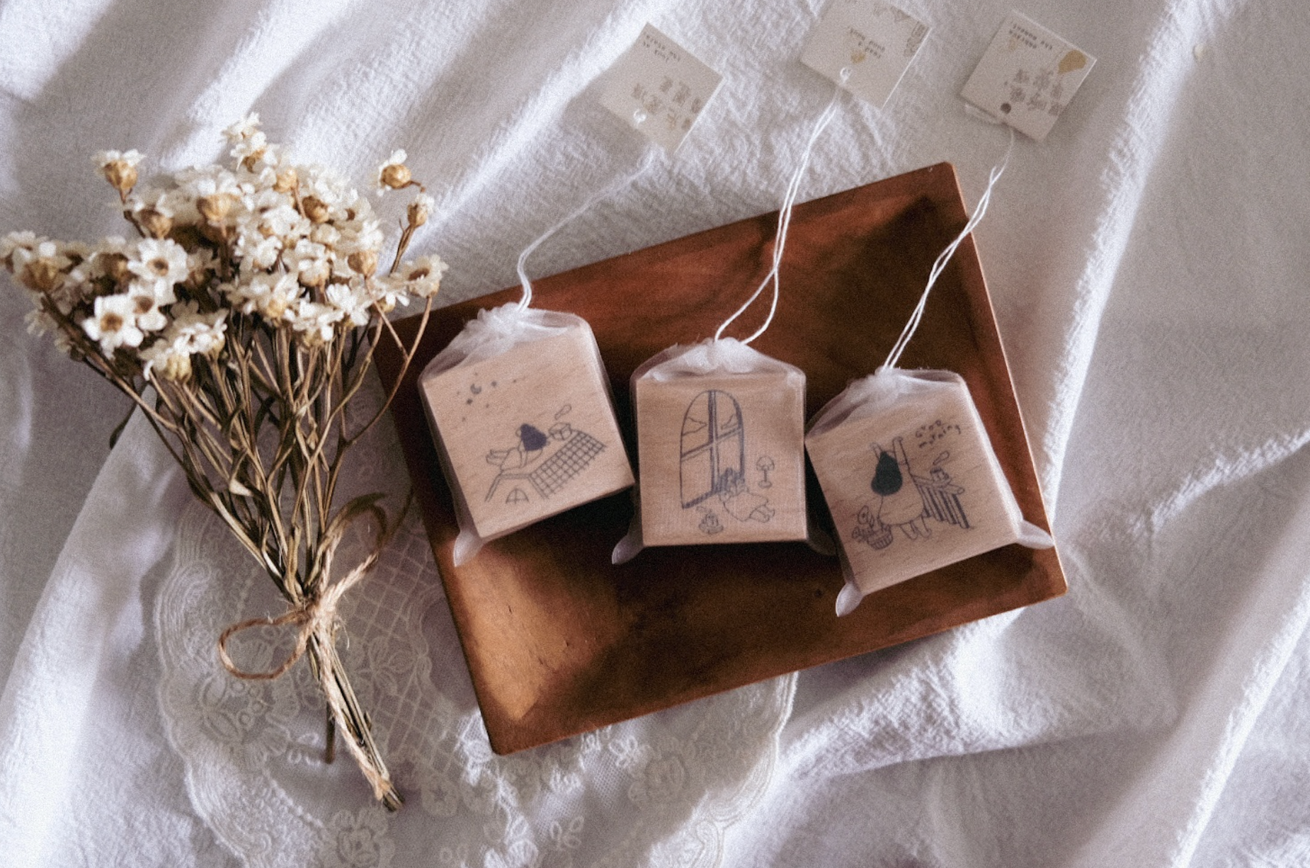 Tai x bighands Inner Peace: Read a Good Book Rubber Stamp - Smidapaper Ikigai Shop