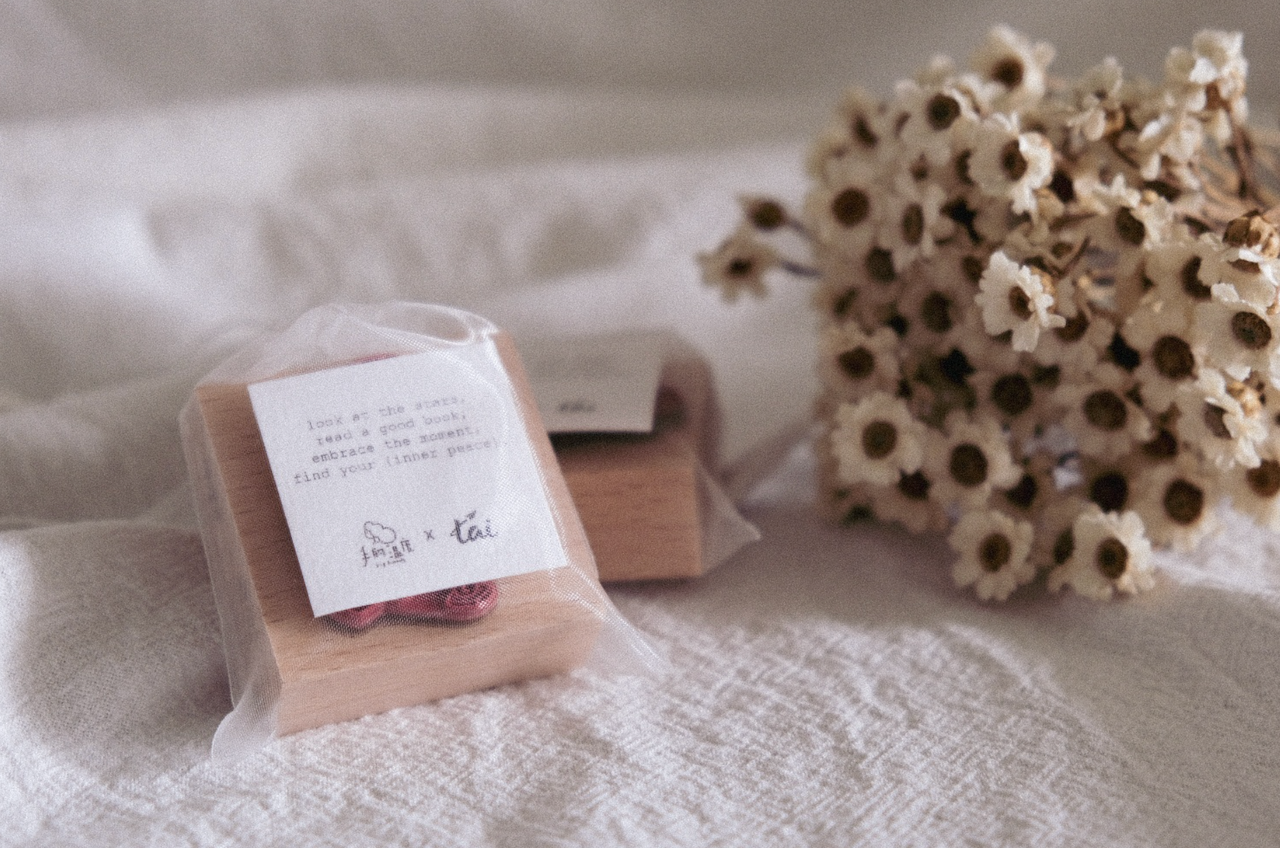 Tai x bighands Inner Peace: Look at the Stars Rubber Stamp - Smidapaper Ikigai Shop