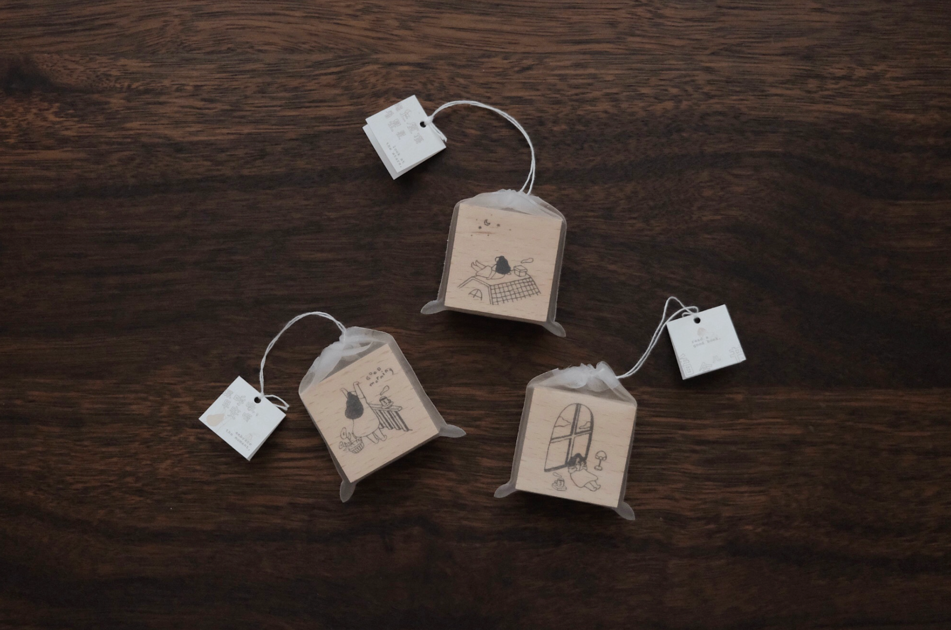 Tai x bighands Inner Peace: Embrace the Moment Rubber Stamp - Smidapaper Ikigai Shop