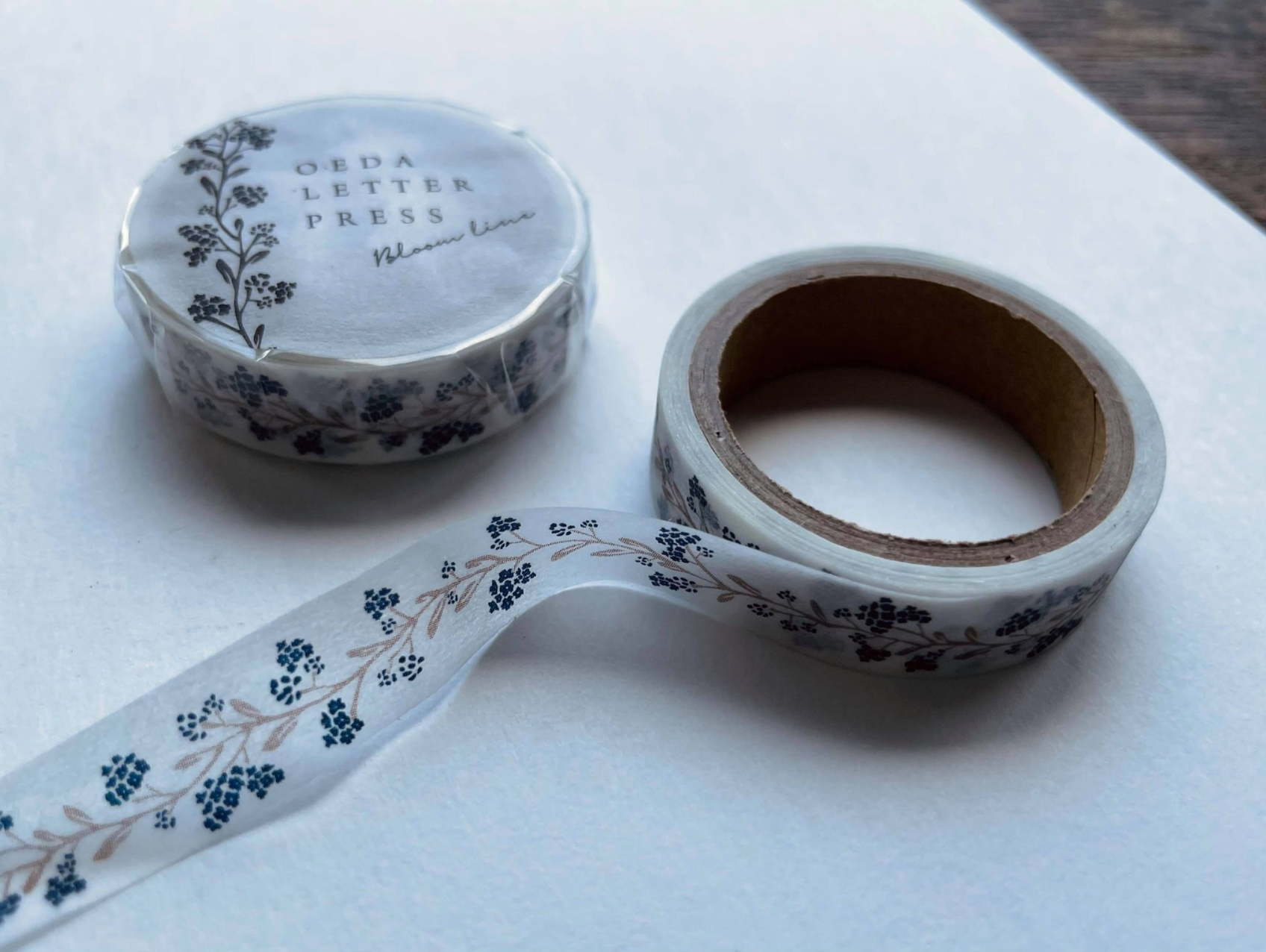 Oeda Letterpress Masking Tape-Bloom Line (4 colours) - Smidapaper Ikigai Shop