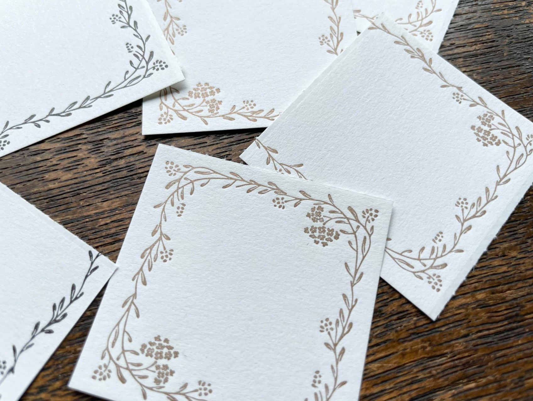 Oeda Letterpress 3 Pattern Noble Label Book (2 Colours) - Smidapaper Ikigai Shop