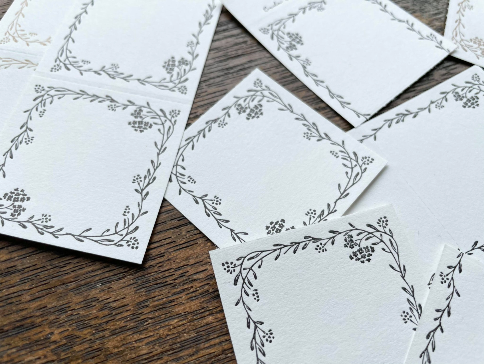 Oeda Letterpress 3 Pattern Noble Label Book (2 Colours) - Smidapaper Ikigai Shop