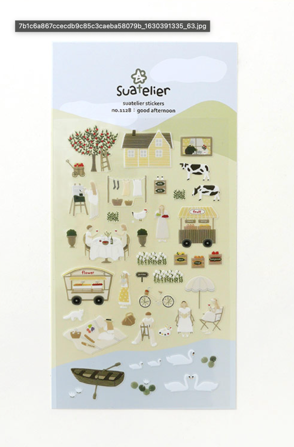 Suatelier Good Afternoon Stickers - Smidapaper Ikigai Shop