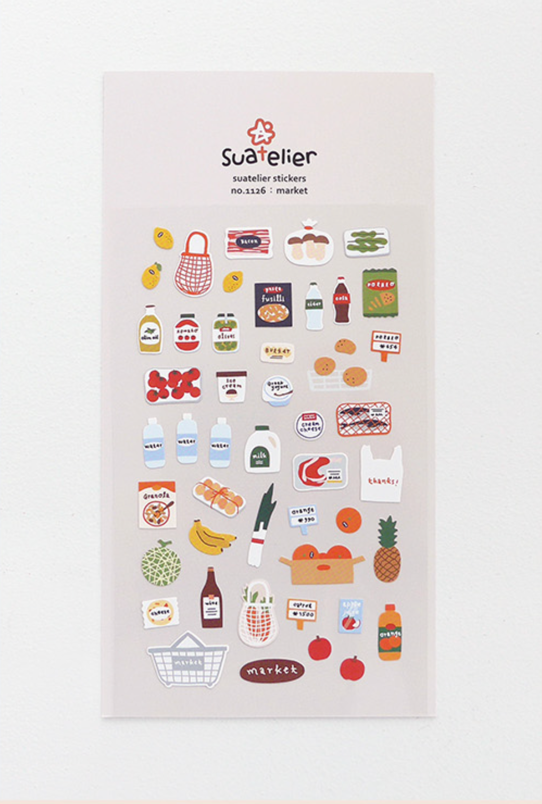 Suatelier Market Stickers - Smidapaper Ikigai Shop