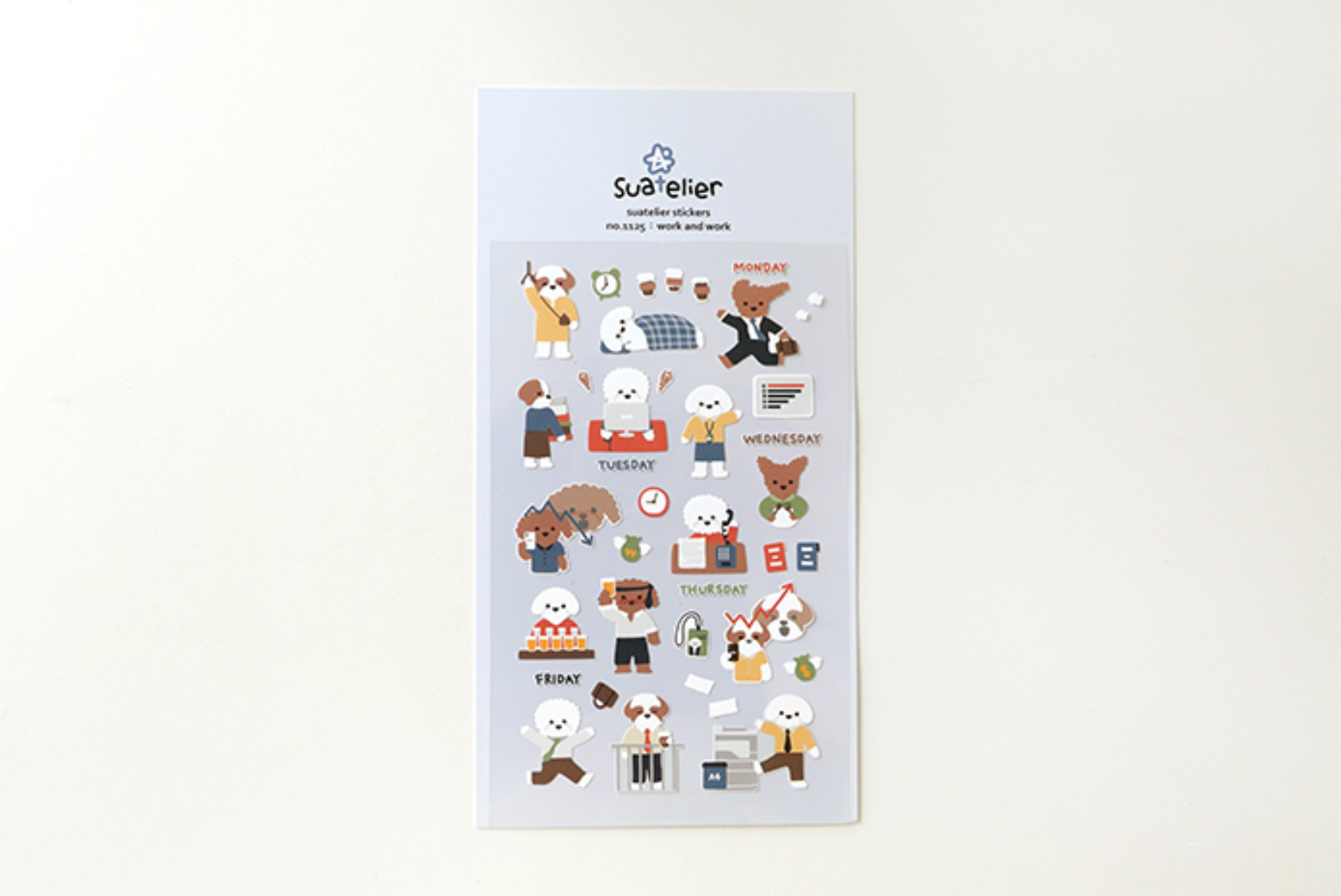 Suatelier Work and Work Stickers - Smidapaper Ikigai Shop