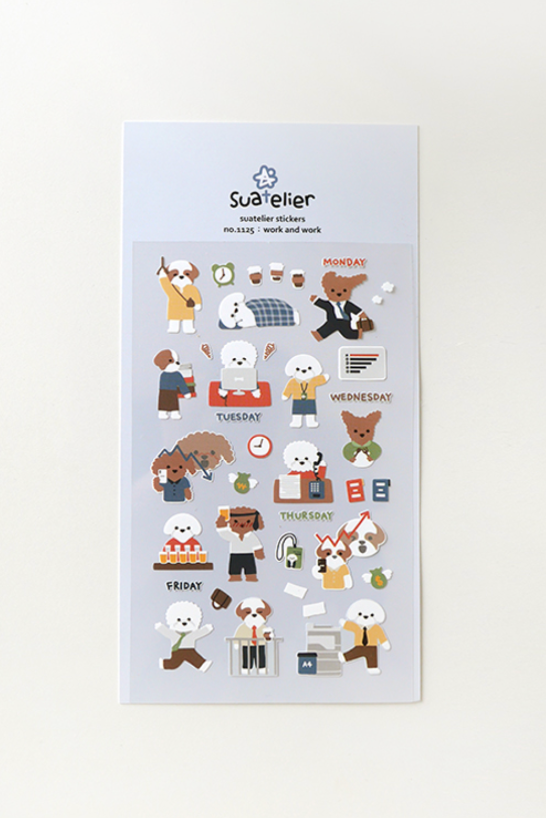 Suatelier Work and Work Stickers - Smidapaper Ikigai Shop