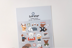 Suatelier Work and Work Stickers - Smidapaper Ikigai Shop