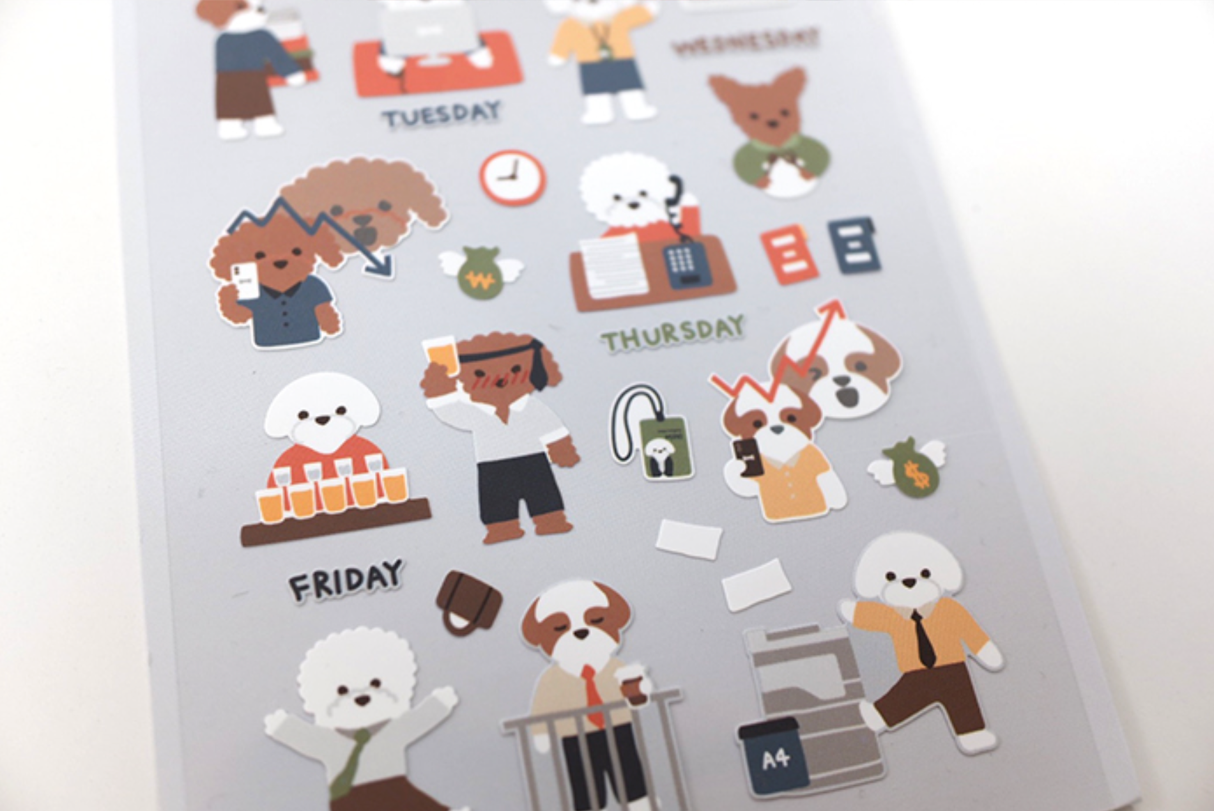 Suatelier Work and Work Stickers - Smidapaper Ikigai Shop