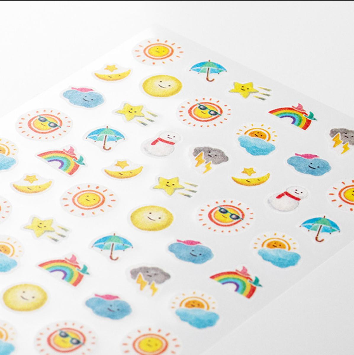 Midori Stickers for Diary: Weather - Smidapaper Ikigai Shop
