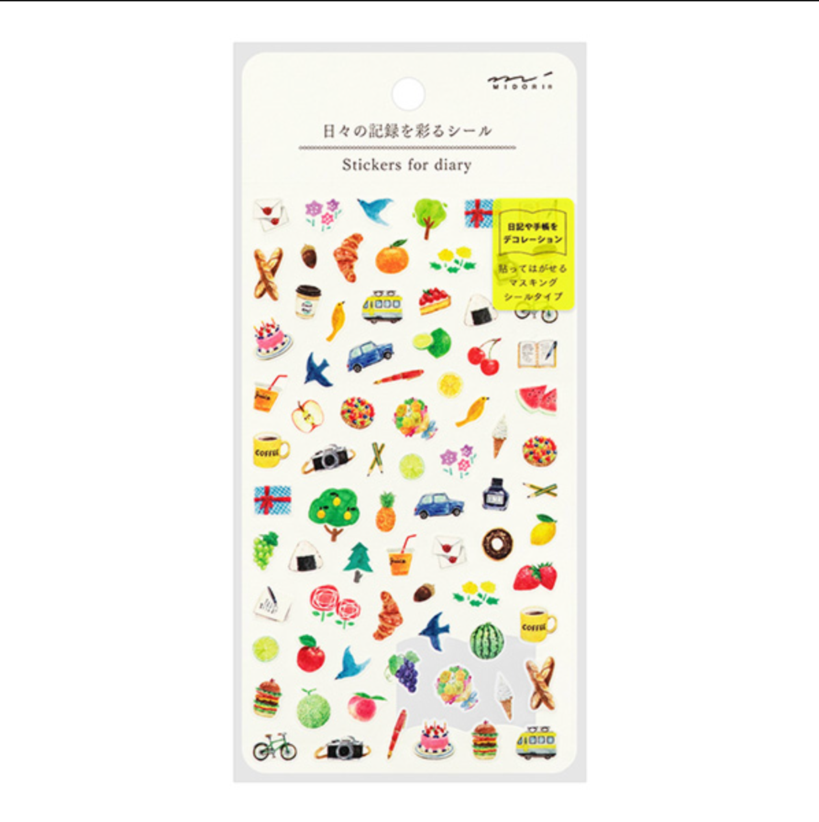 Midori Stickers for Diary: Everyday - Smidapaper Ikigai Shop