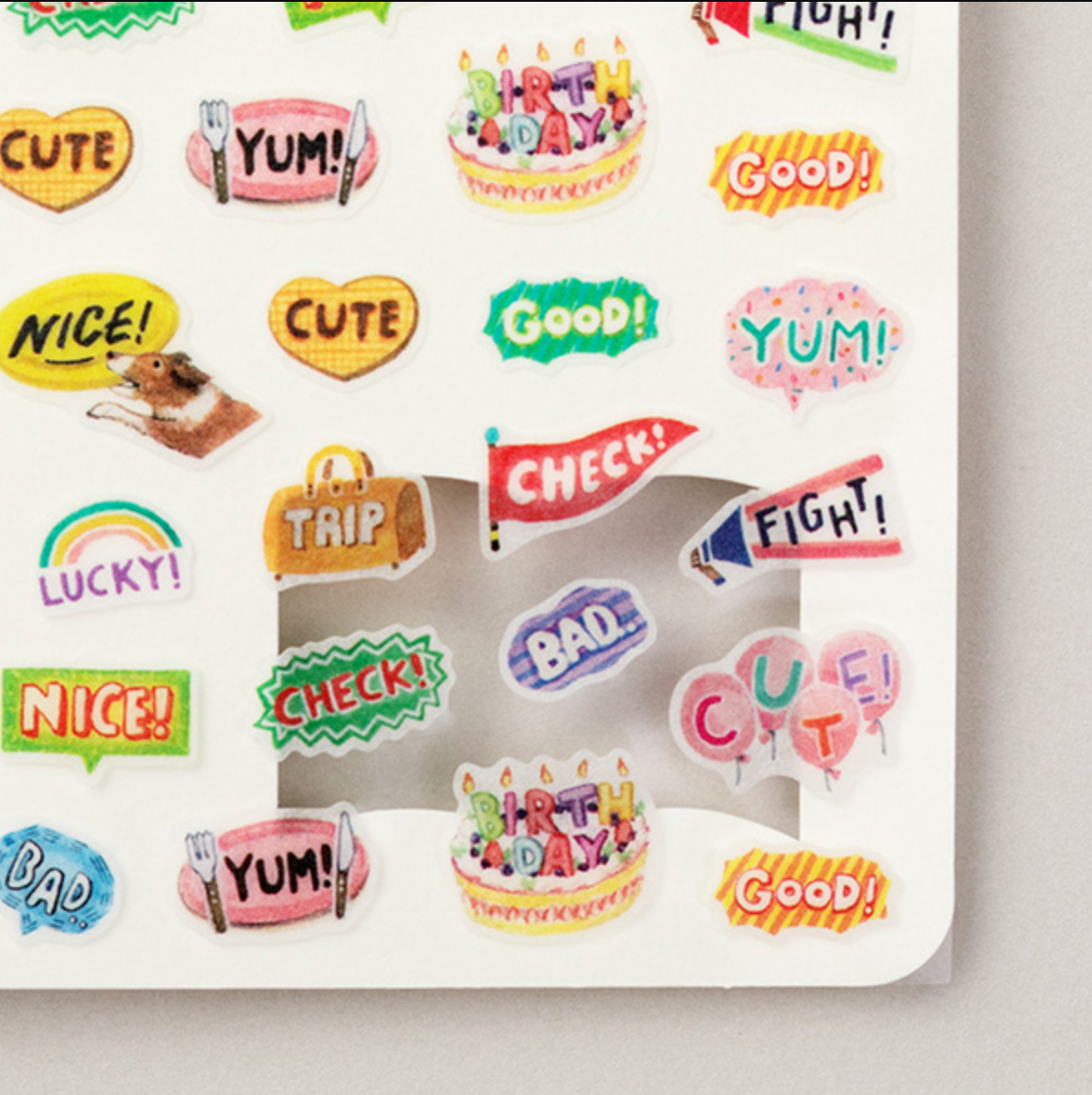 Midori Stickers for Diary: Words - Smidapaper Ikigai Shop