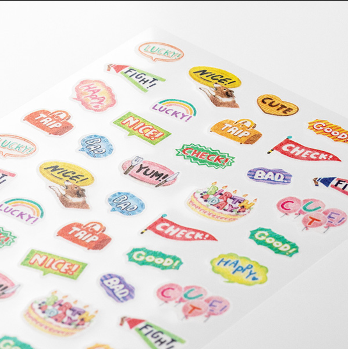 Midori Stickers for Diary: Words - Smidapaper Ikigai Shop