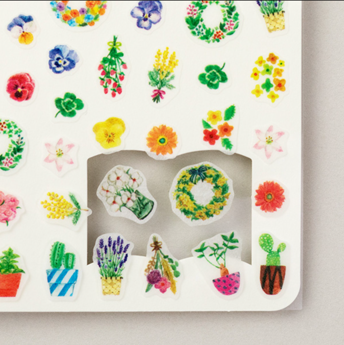 Midori Stickers for Diary: Plants - Smidapaper Ikigai Shop