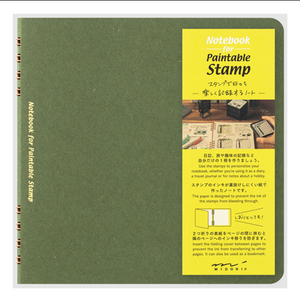 Midori Paintable Notebook: Green - Smidapaper Ikigai Shop