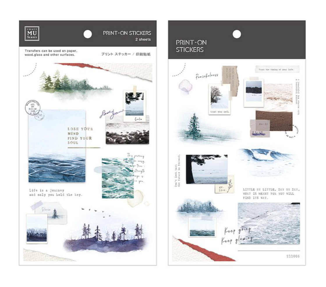 MU Print-On Stickers-177 Life is a Journey - Smidapaper Ikigai Shop