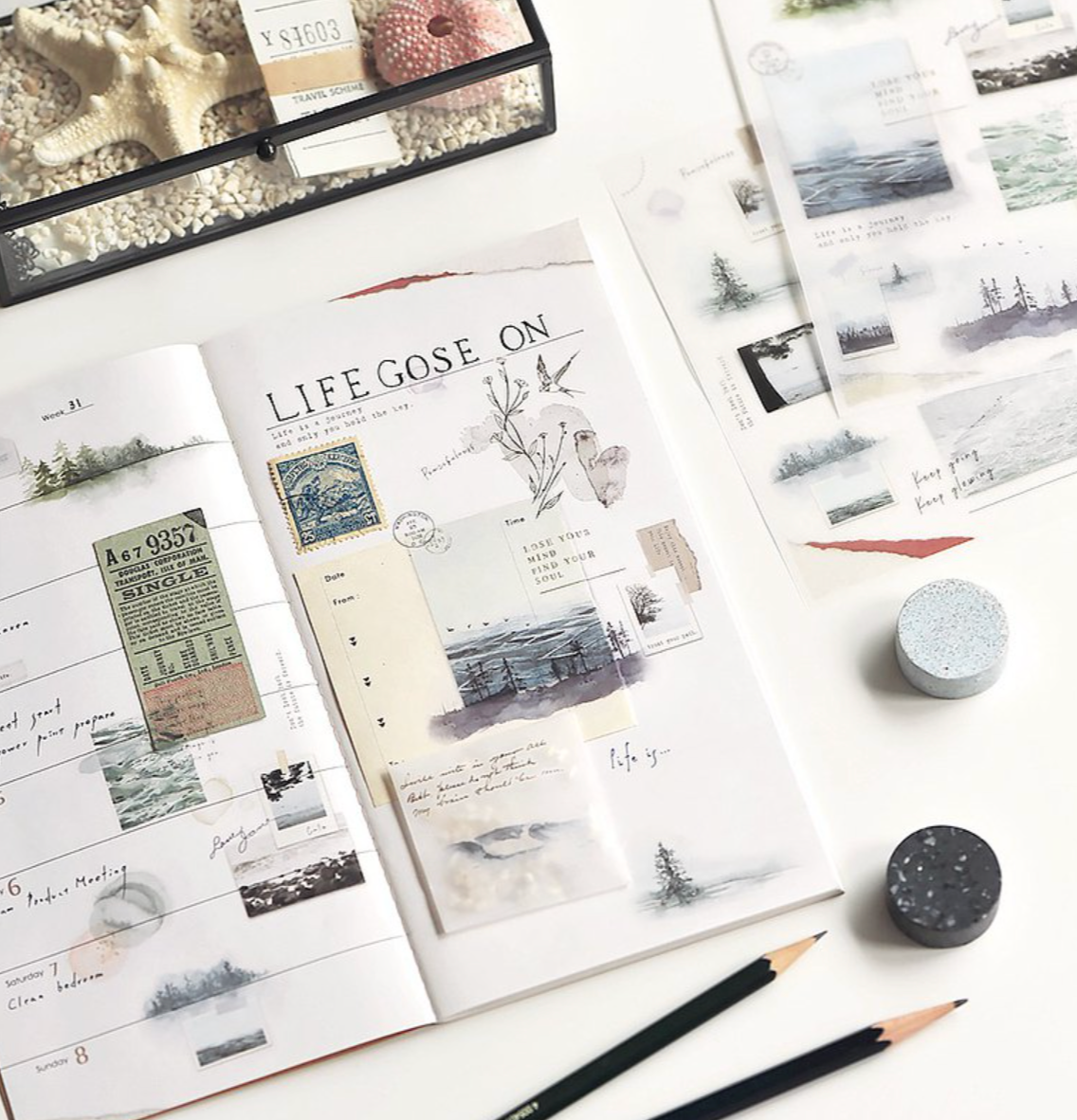 MU Print-On Stickers-177 Life is a Journey - Smidapaper Ikigai Shop