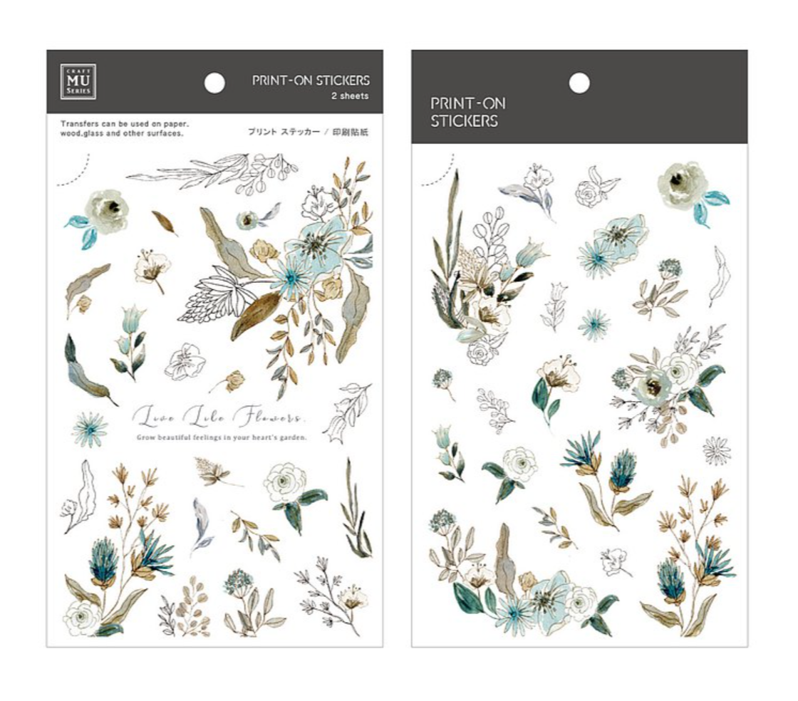 MU Print-On Stickers-176 Grow Beautiful Feelings - Smidapaper Ikigai Shop