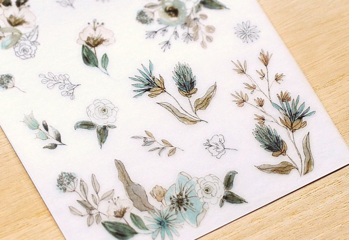 MU Print-On Stickers-176 Grow Beautiful Feelings - Smidapaper Ikigai Shop
