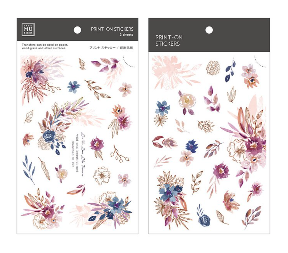 MU Print-On Stickers-175 Wild and Beautiful - Smidapaper Ikigai Shop