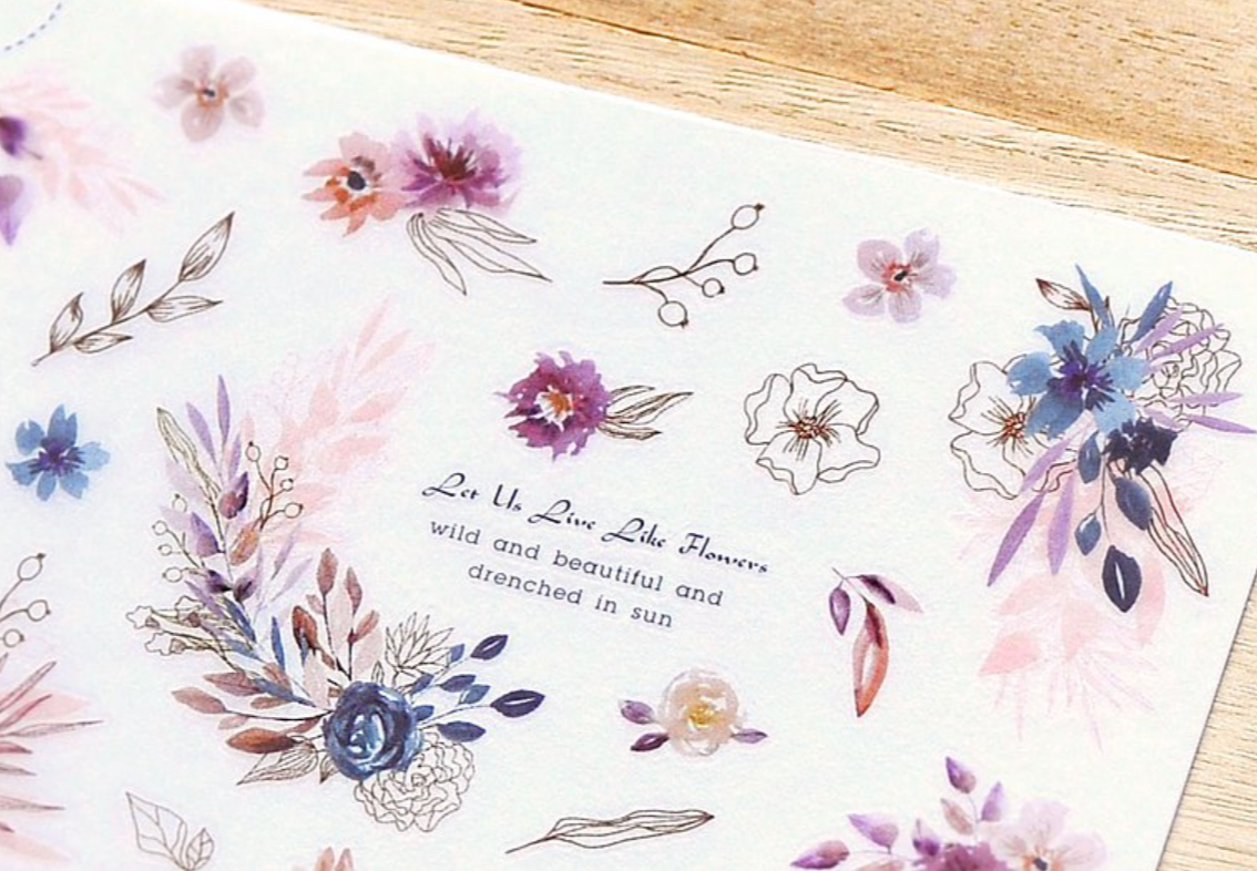 MU Print-On Stickers-175 Wild and Beautiful - Smidapaper Ikigai Shop
