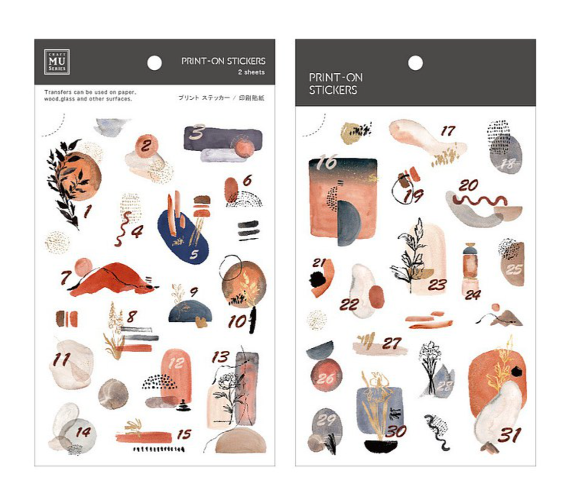 MU Print-On Stickers-166 Autumn is Here - Smidapaper Ikigai Shop