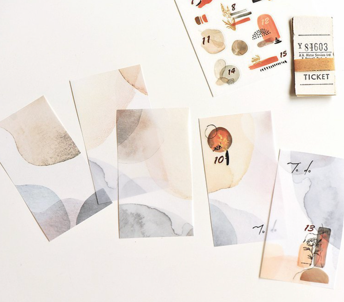MU Print-On Stickers-166 Autumn is Here - Smidapaper Ikigai Shop