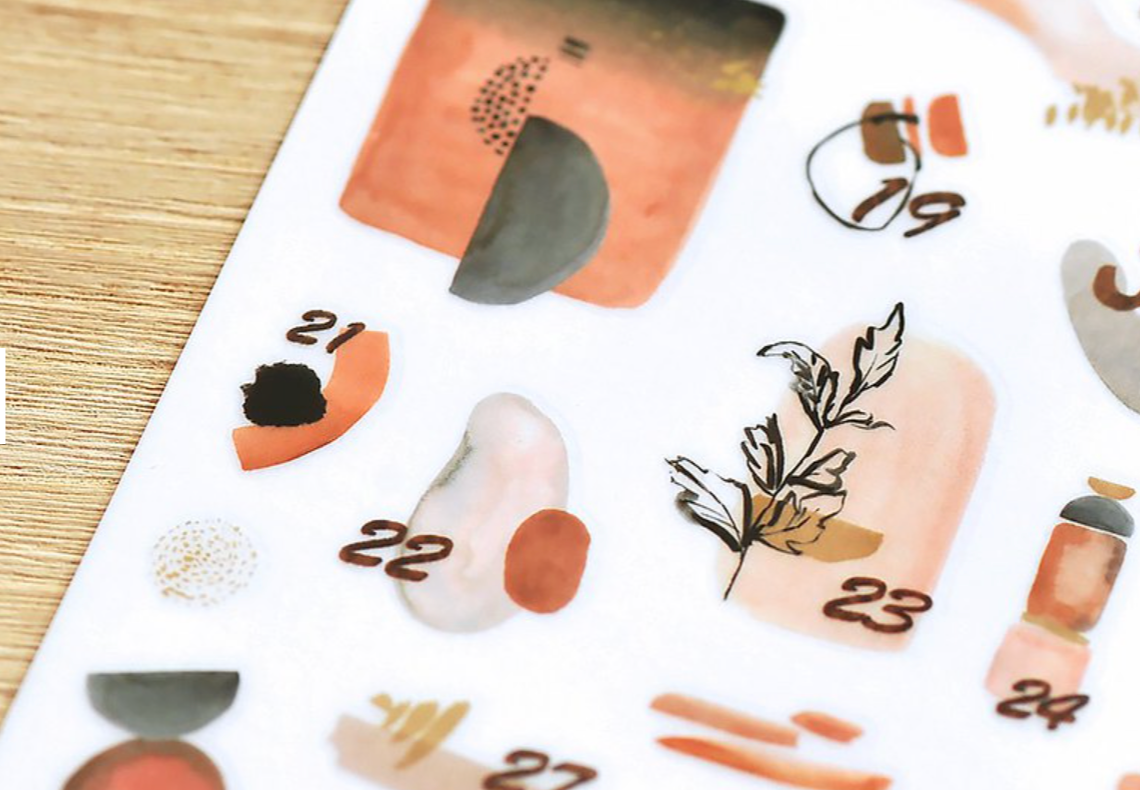 MU Print-On Stickers-166 Autumn is Here - Smidapaper Ikigai Shop