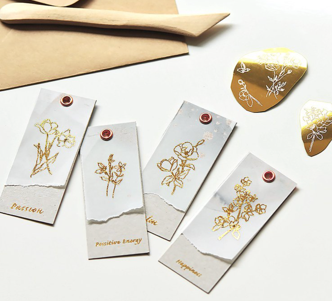 MU Gold Foil Print-On Stickers-01 - Smidapaper Ikigai Shop