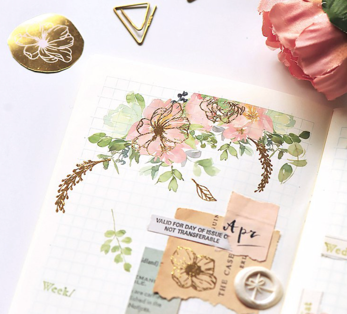 MU Gold Foil Print-On Stickers-03 - Smidapaper Ikigai Shop