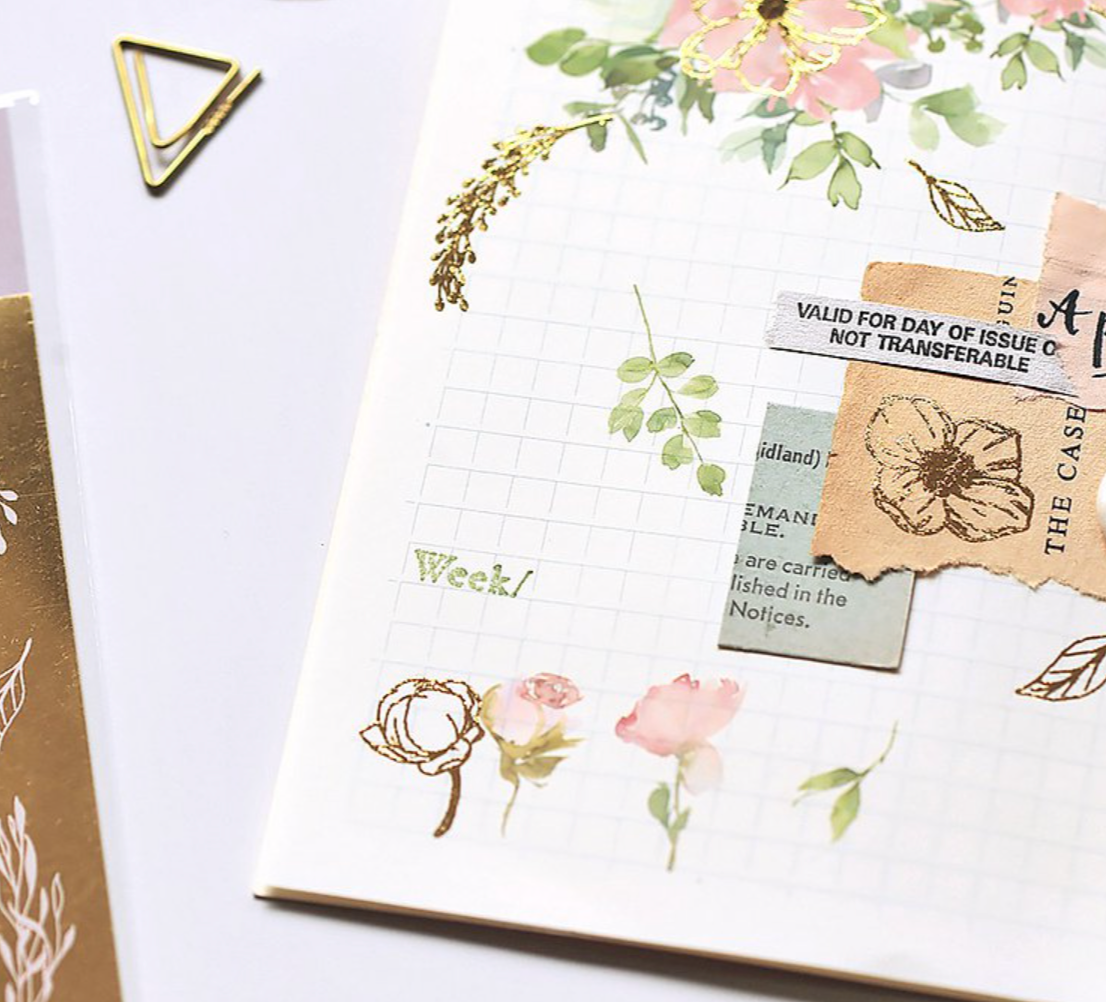MU Gold Foil Print-On Stickers-03 - Smidapaper Ikigai Shop