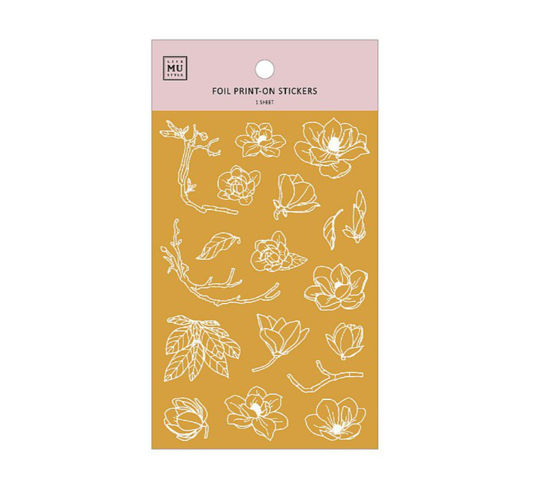 MU Gold Foil Print-On Stickers-04 - Smidapaper Ikigai Shop