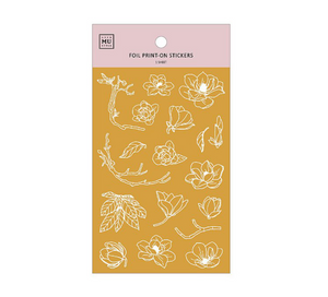 MU Gold Foil Print-On Stickers-04 - Smidapaper Ikigai Shop